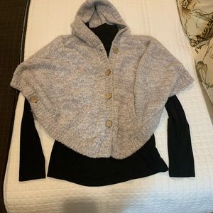 Barefoot Dreams Cozy Chic Hooded Cape